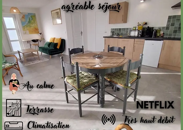 Maison Les Bles D'Or, Plain-Pied, Wi-Fi, Parking Prive Hem-Lenglet képek