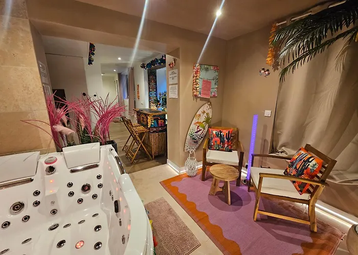 Bassee L'Oasis Evasion De 60M2 Avec Spa Privatif Et Design תמונה